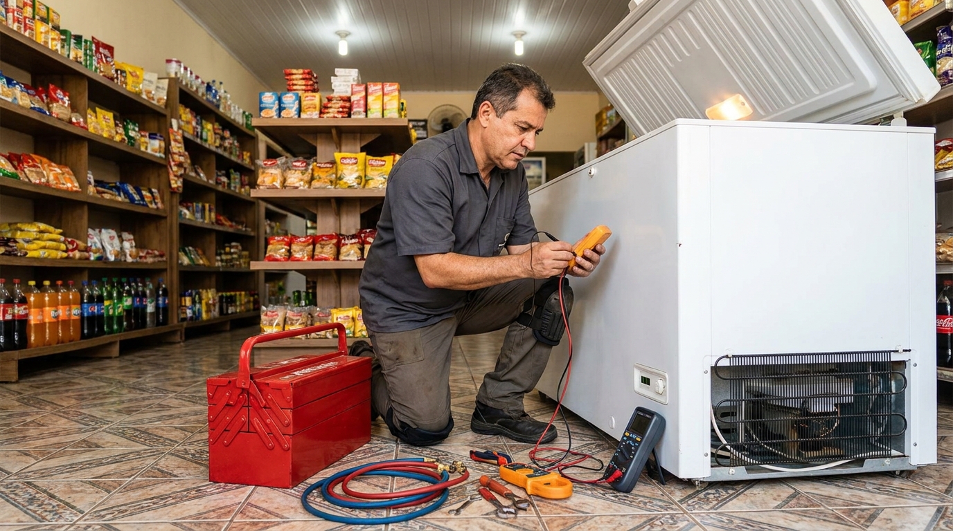 Ajuste de Temperatura do Freezer em São José dos Campos‑SP